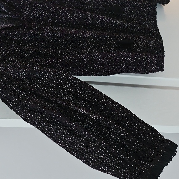 Lucky Brand Black Puff Sleeve Blouse - Picture 3 of 6